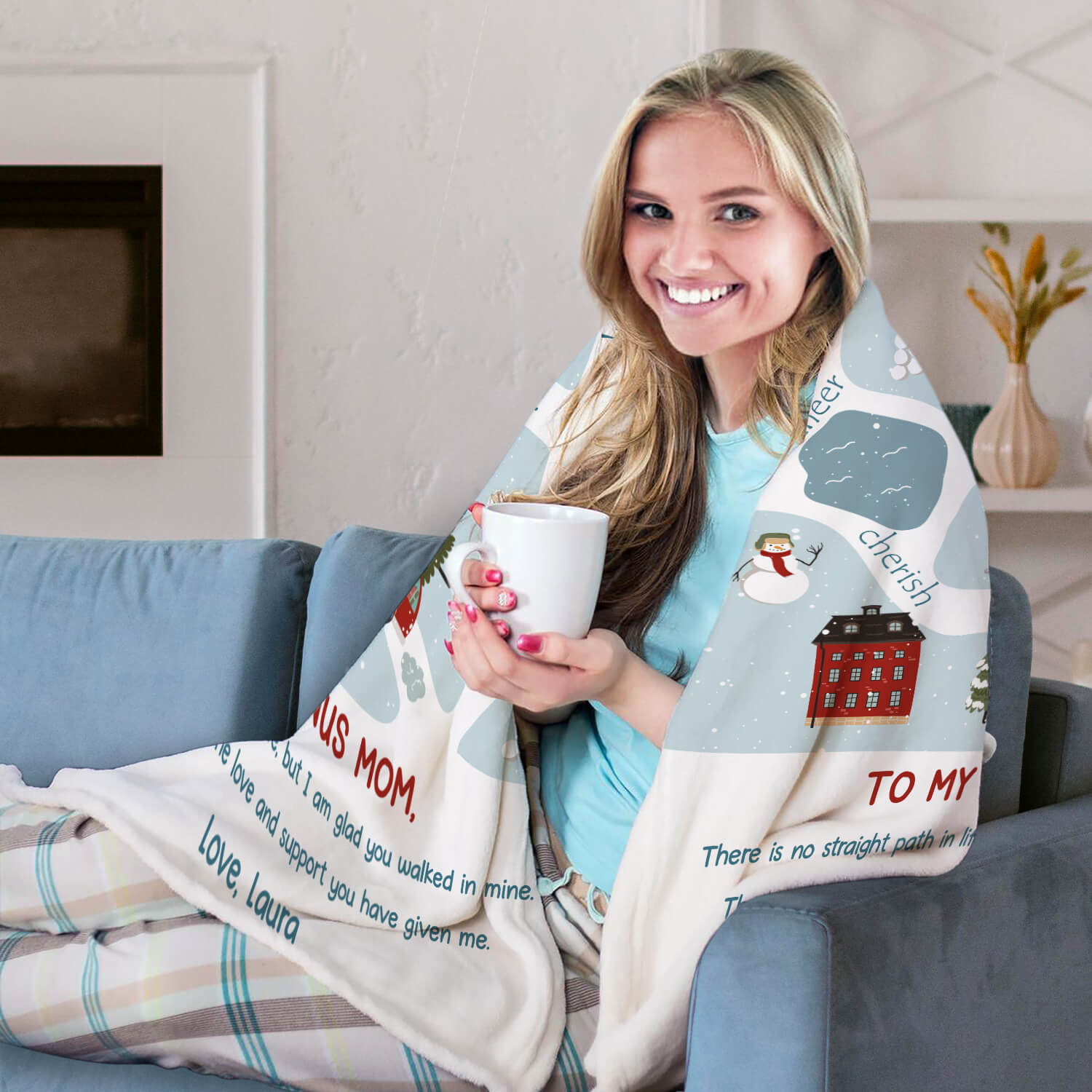 To My Bonus Mom Personalized Christmas gift For Step Mom or