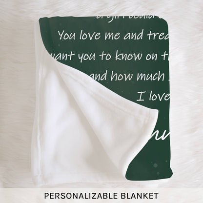 Thank You For Being The Sweetest Mother-in-law - Personalized Christmas gift For Mother In Law - Custom Blanket - MyMindfulGifts