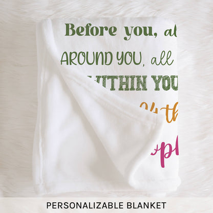 You've Been Loved For 24 Years - Personalized 24th Birthday gift For 24 Year Old Girl - Custom Blanket - MyMindfulGifts