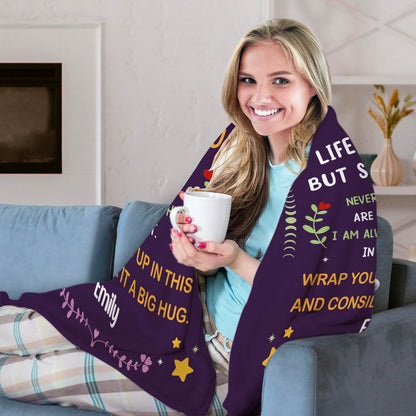 Life Is Tough But So Are You - Personalized  gift For Friends - Custom Blanket - MyMindfulGifts