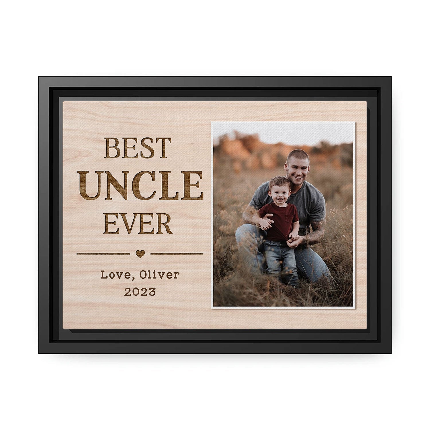 Best Uncle Ever - Personalized Birthday or Christmas gift For Uncle - Custom Canvas Print - MyMindfulGifts