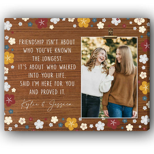 Friendship - Personalized  gift For Friends - Custom Canvas Print - MyMindfulGifts