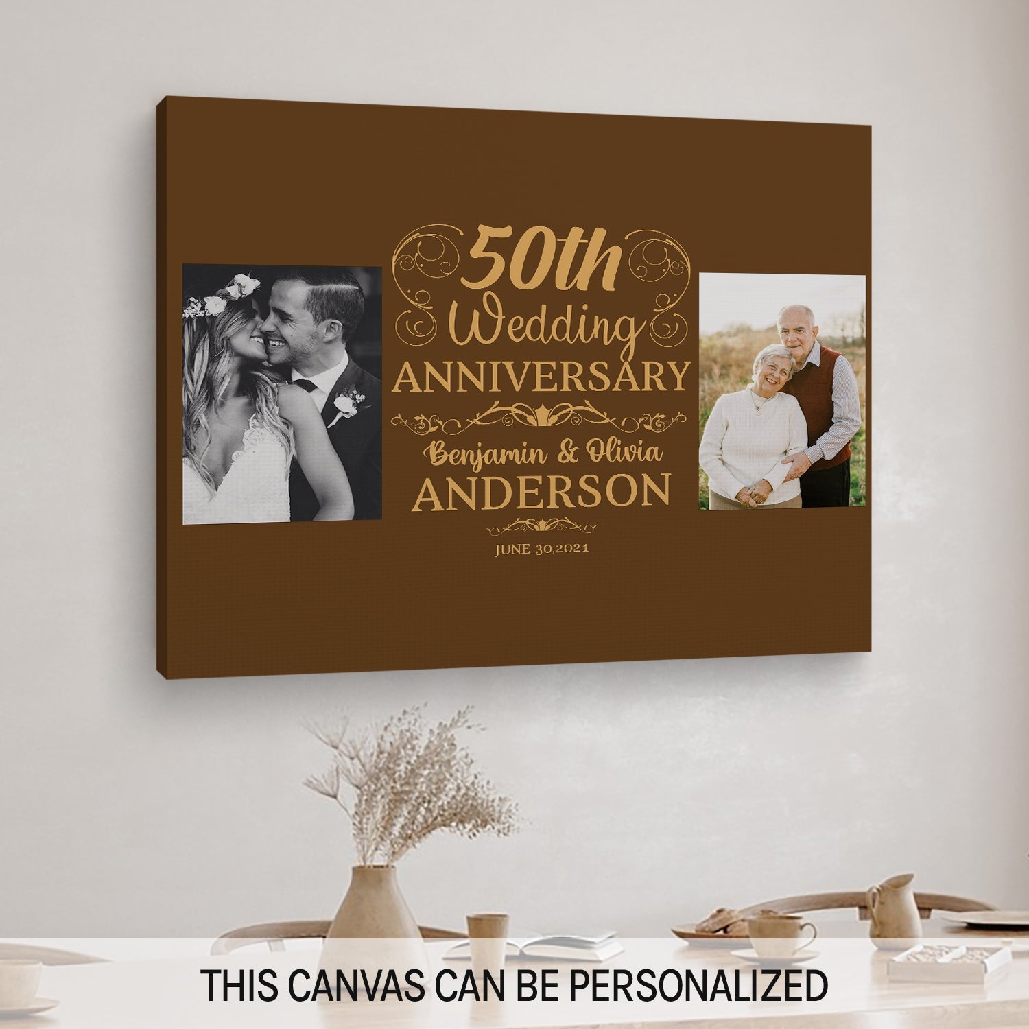 Tanwih Happy 50th Wedding Anniversary Gifts, 50 Anniversary Card, Male  Metal Wallet Card - Walmart.com