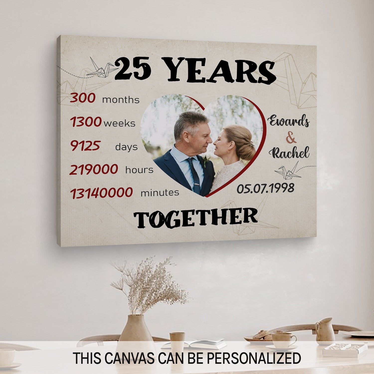 GFTBX Customized Engraved Wooden Photo Plaque for '25th Wedding Anniversary'  Gift For Parents (9 x 7 inches, Brown), Tabletop, Rectangular : Amazon.in:  Home & Kitchen