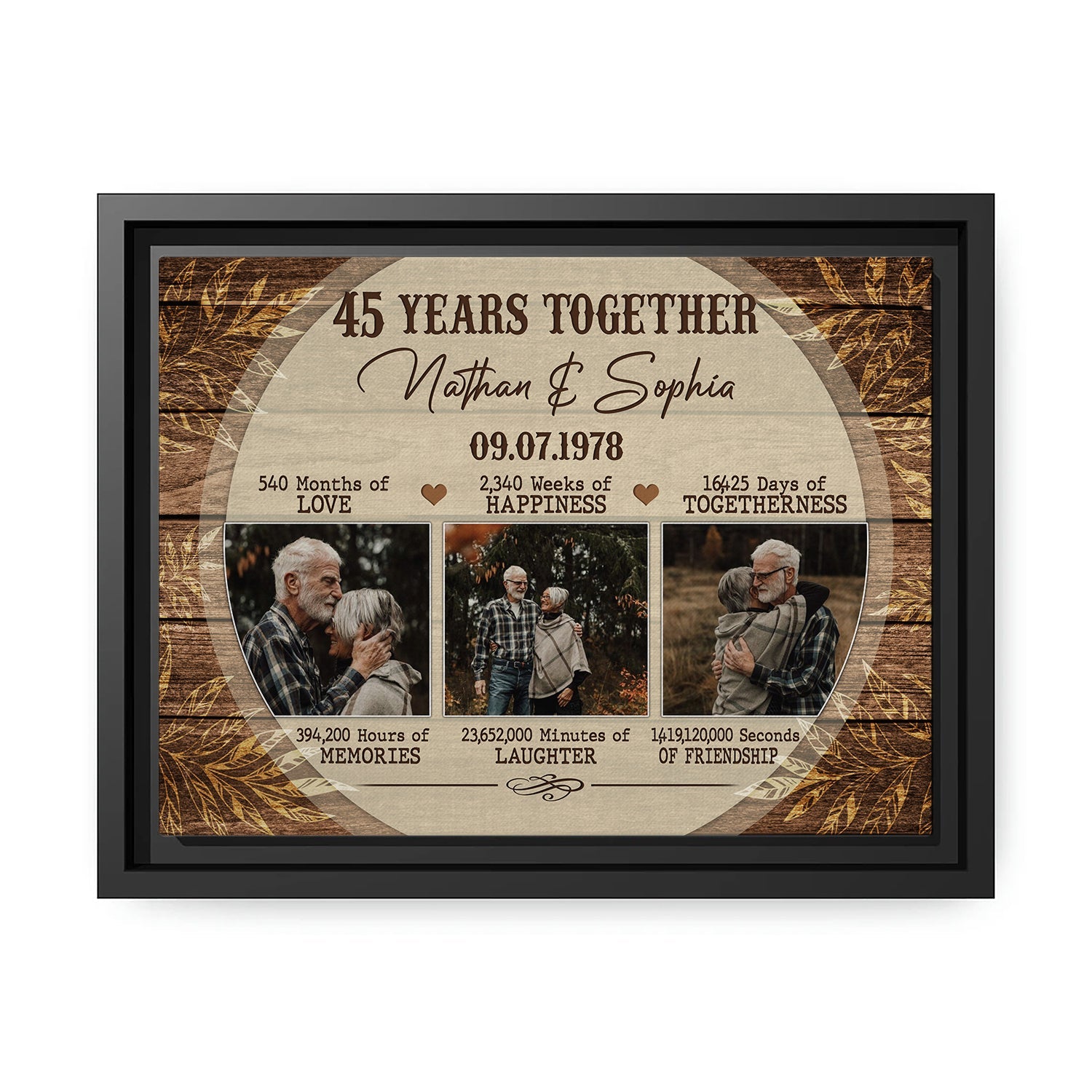 45th Anniversary Gifts for Men / 45 Year Anniversary for Him / 45  Anniversary Gifts for Husband / 45th Anniversary Gift for Parents 