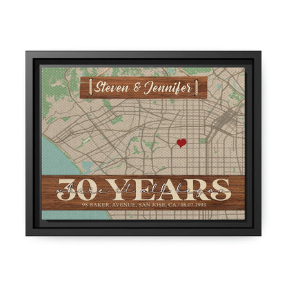 Where It All Began 30th Year - Personalized 30 Year Anniversary gift for him for her - Custom Canvas - MyMindfulGifts