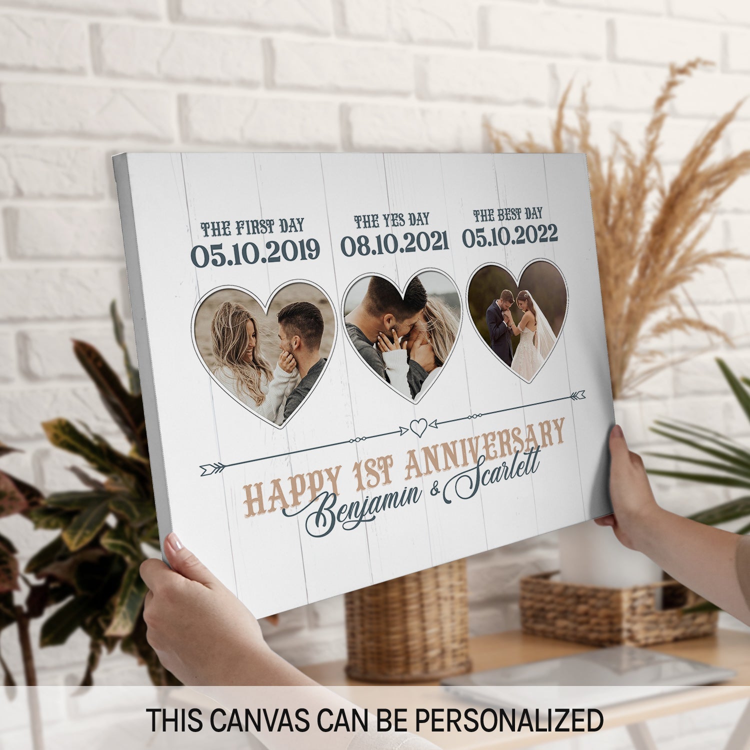 Keepsake Gift Best 1st Wedding Anniversary Gift For Wife First Day