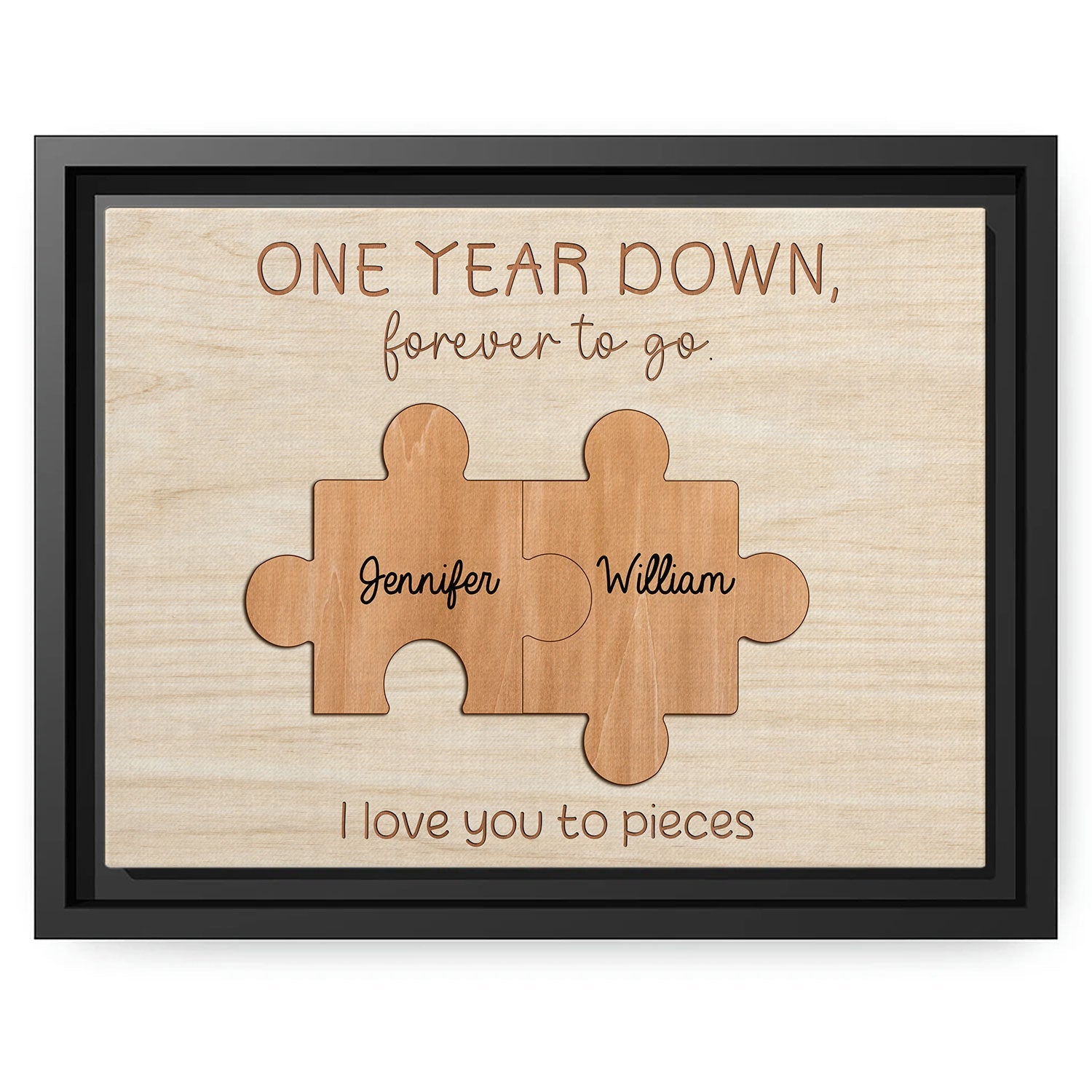 1st Marriage Anniversary Gift One Year Down Forever To Go