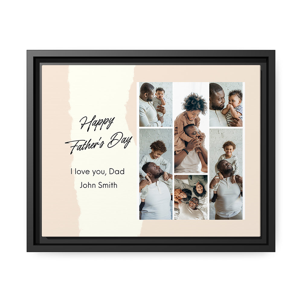 I Love You Dad - Personalized Father's Day gift for Dad - Custom Canvas Print - MyMindfulGifts