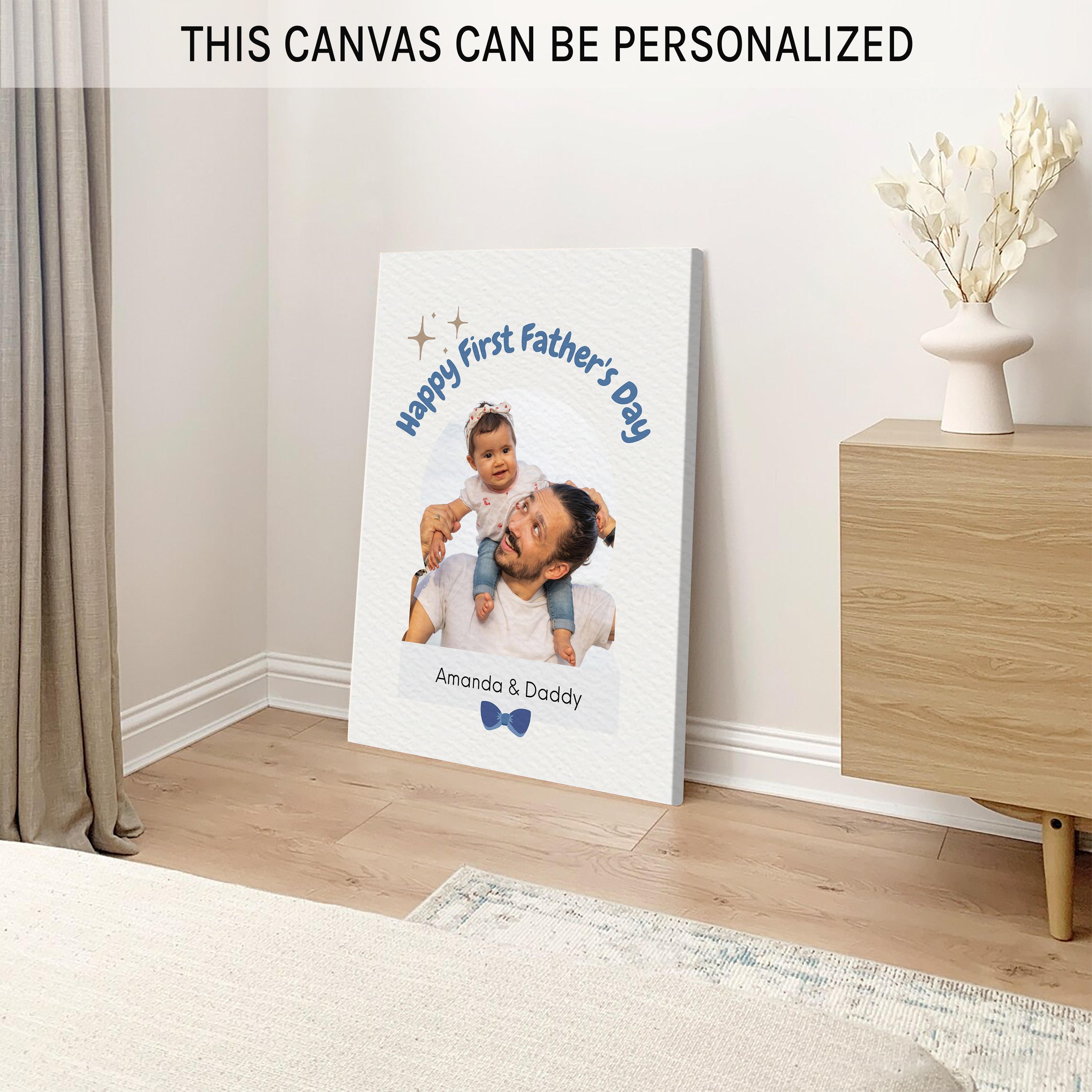 I Love You, Dad - Personalized Father's Day, Birthday gift for Dad - Custom Canvas Print - MyMindfulGifts
