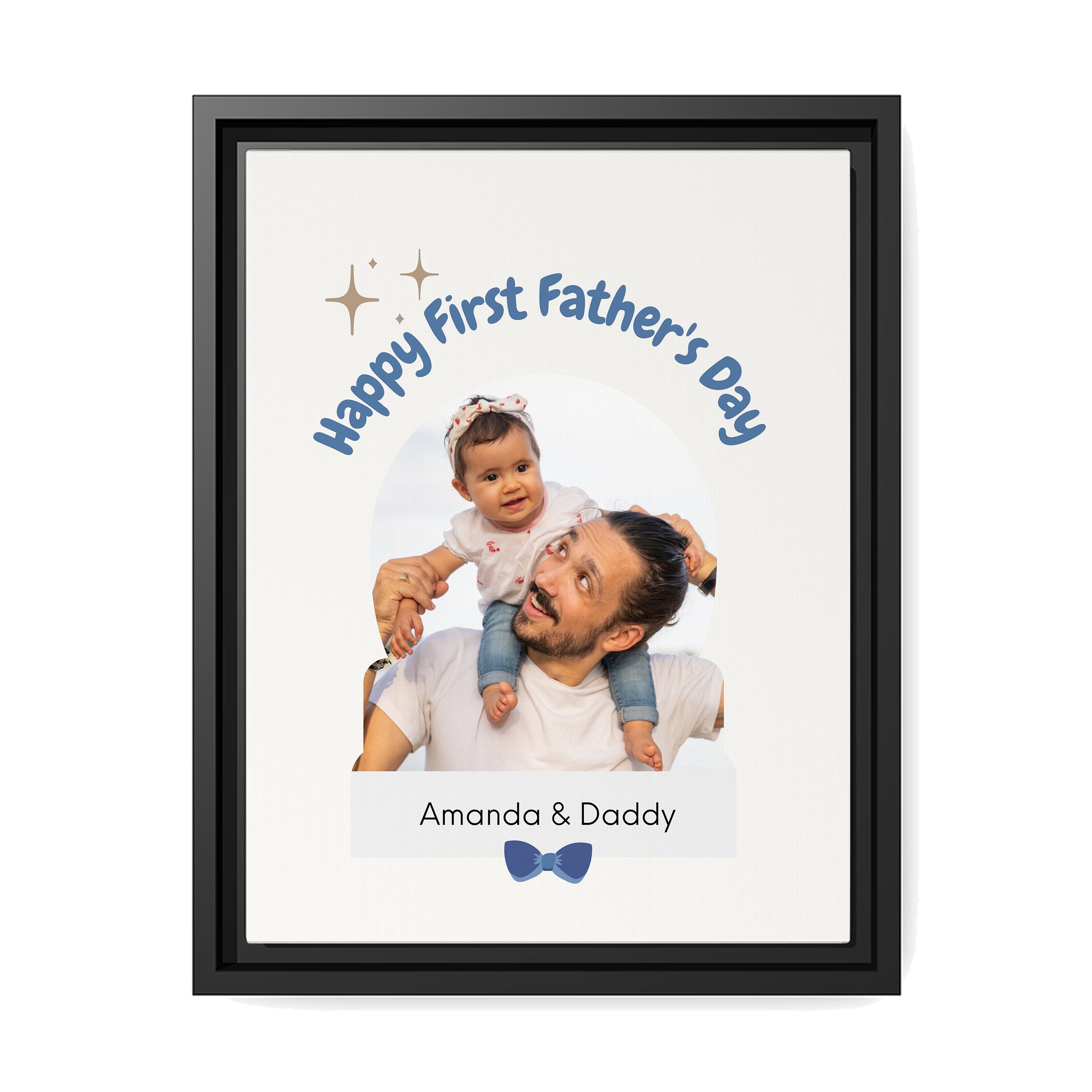 I Love You, Dad - Personalized Father's Day, Birthday gift for Dad - Custom Canvas Print - MyMindfulGifts