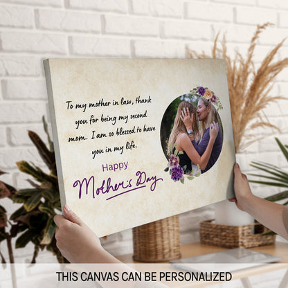 Personalized Mother's Day gift for Mother in law - To My Mother In Law - custom Canvas Print - MyMindfulGifts