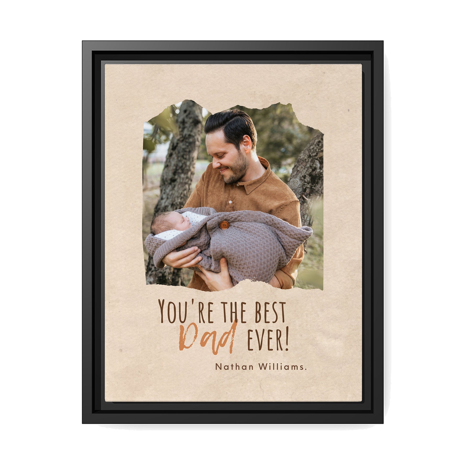 You are The Best Dad Ever - Personalized Father's Day or Birthday gift for Dad - Custom Canvas Print - MyMindfulGifts