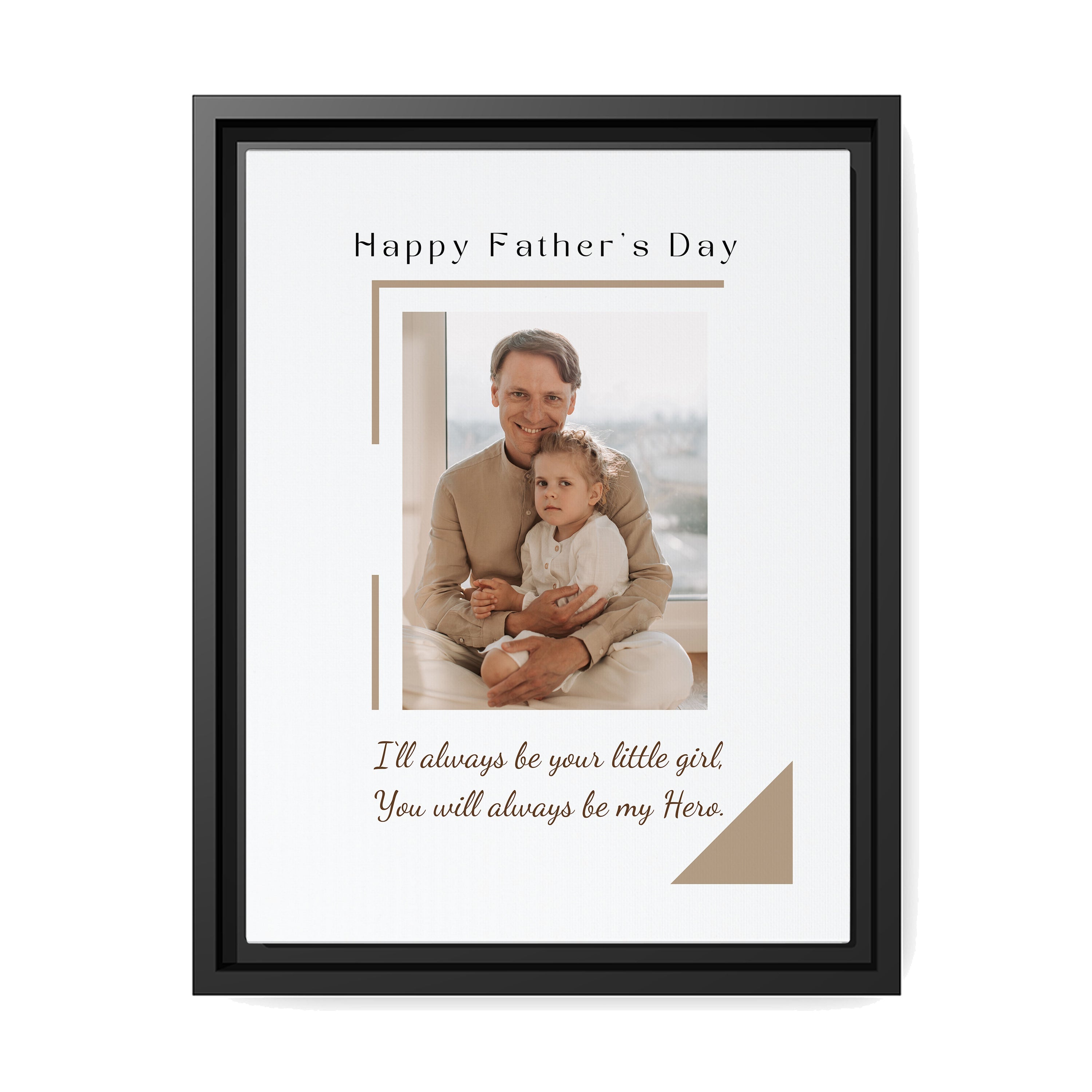 I‘ll always be your little girl - Personalized Father's Day gift for Dad from Daughter - Custom Canvas Print - MyMindfulGifts
