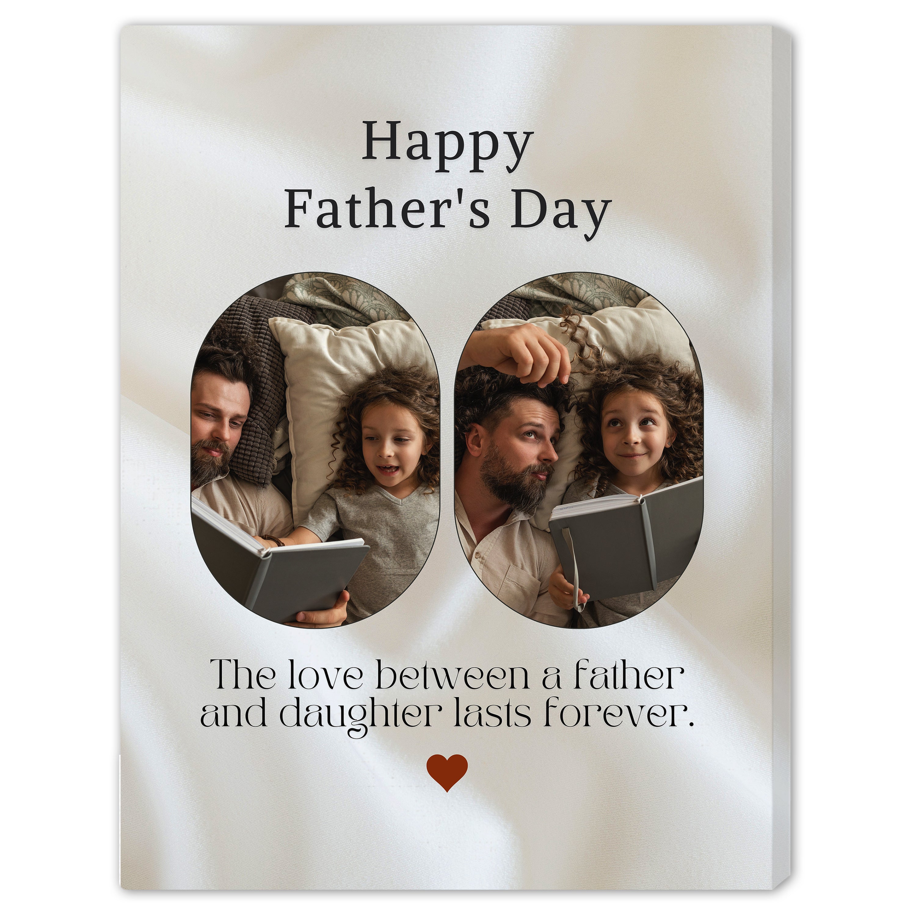 The love between a father and daughter - Personalized Father's Day gift for Dad from Daughter - Custom Canvas Print - MyMindfulGifts