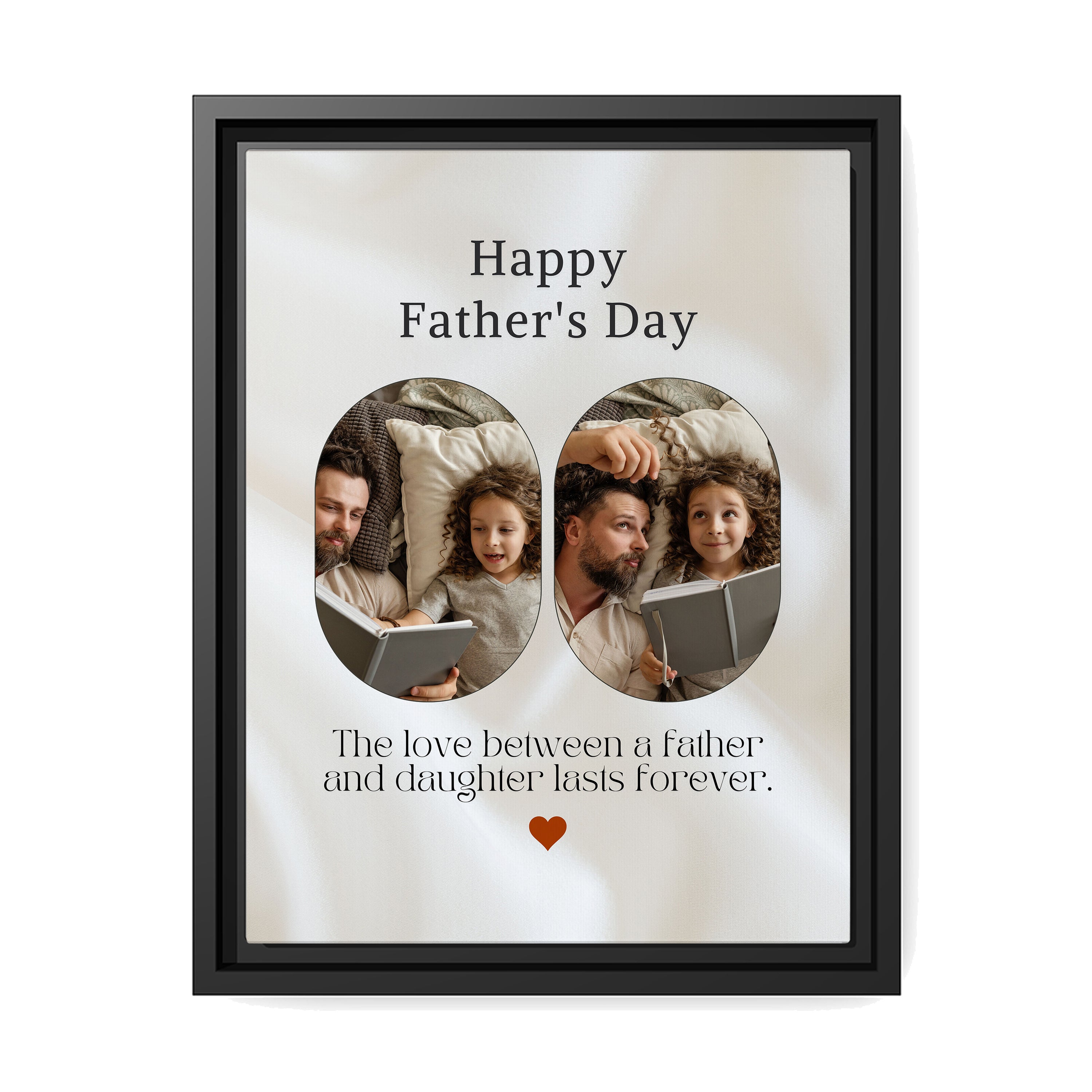 The love between a father and daughter - Personalized Father's Day gift for Dad from Daughter - Custom Canvas Print - MyMindfulGifts