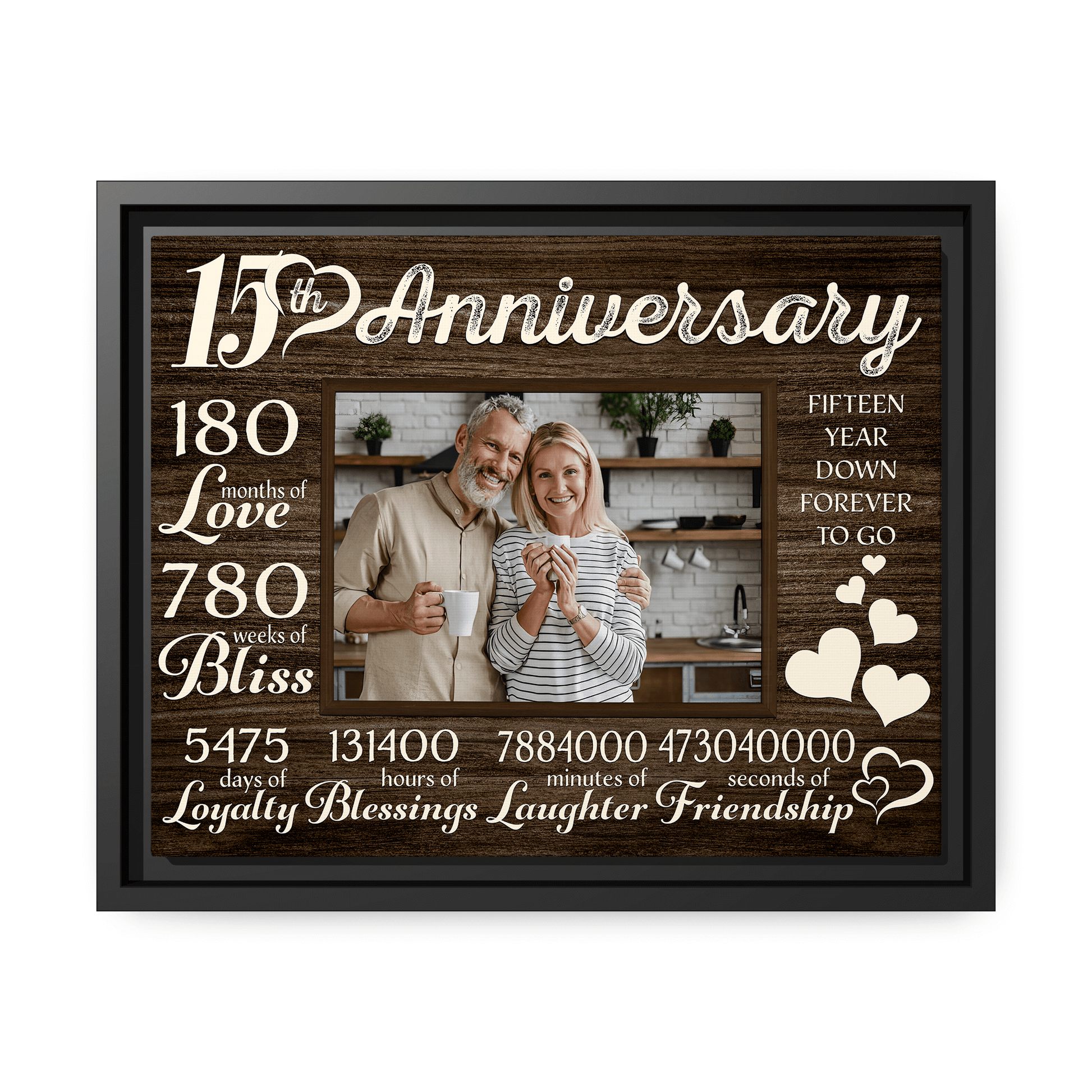 6 Month Anniversary Gifts for Boyfriend - Engraved / One sided - 8x12