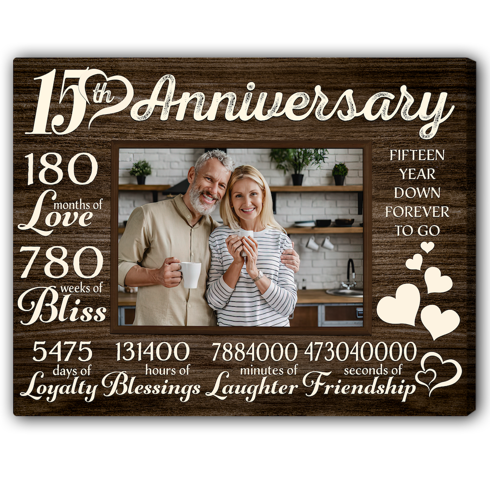 15 Year Anniversary Gift Sign Personalized 15th Wedding Anniversary Present  | eBay