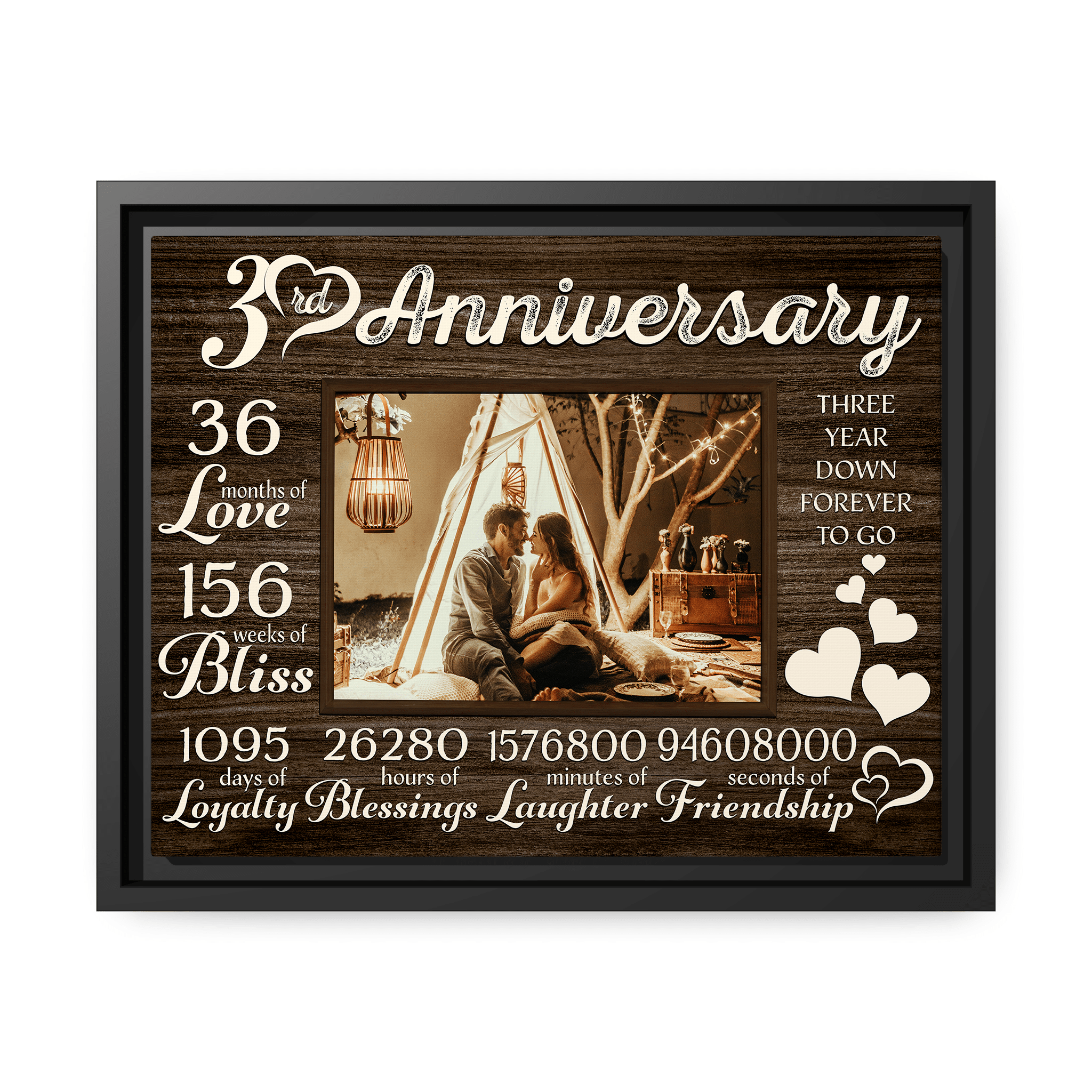 I Love You Couple Wedding Anniversary Wife Husband Personalized Canvas -  Vista Stars - Personalized gifts for the loved ones
