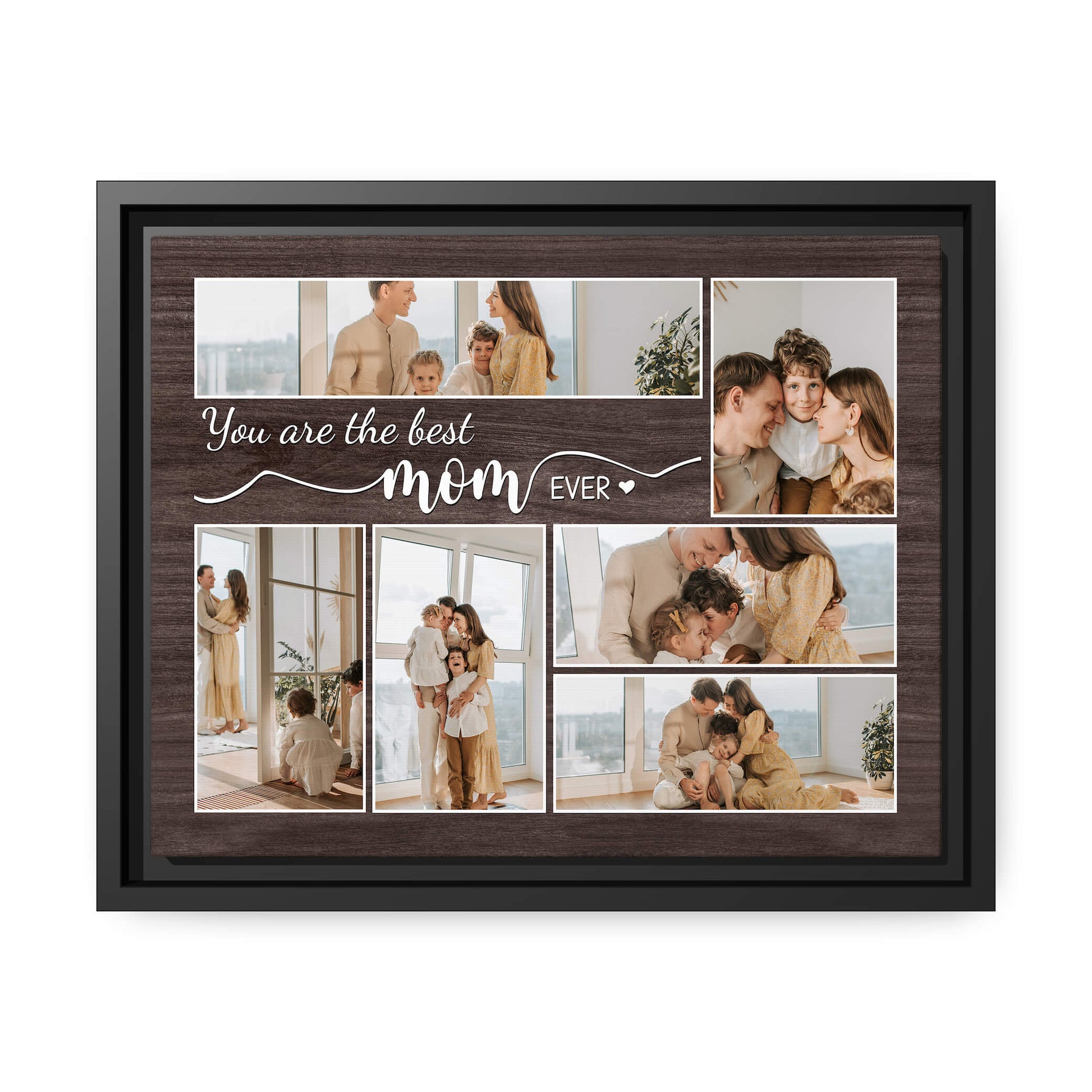 Personalized Mother's Day gift for wife from husband - You are the best mom ever - custom Photo Canvas print - MyMindfulGifts