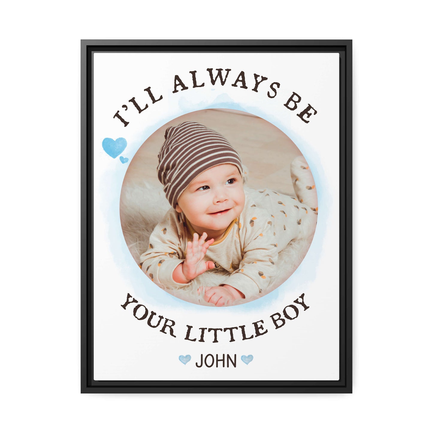 Personalized Mother's day gift for mom from son - Mom's little boy - custom Photo Canvas print - MyMindfulGifts