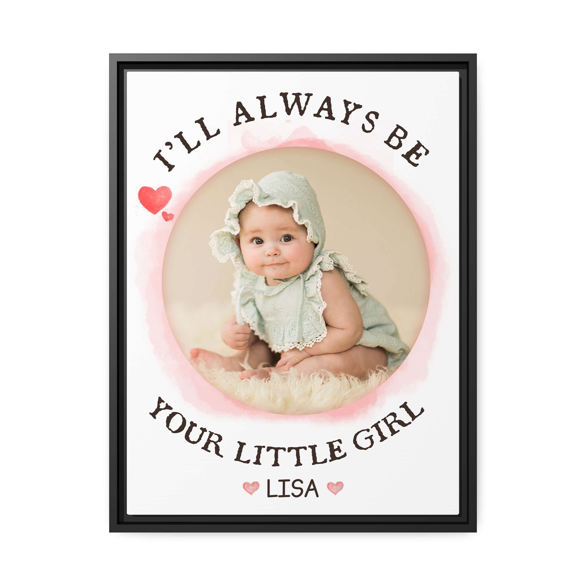 Personalized Mother's day gift for mom from daughter - Mom's little girl - custom Photo Canvas print - MyMindfulGifts