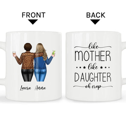 Like Mother Like Daughter - Personalized Mother's Day or Birthday gift for Mom - Custom Mug - MyMindfulGifts