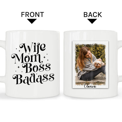 Personalized Mother's Day or Birthday gift for Mom - Wife Mom Boss Badass - custom Mug - MyMindfulGifts