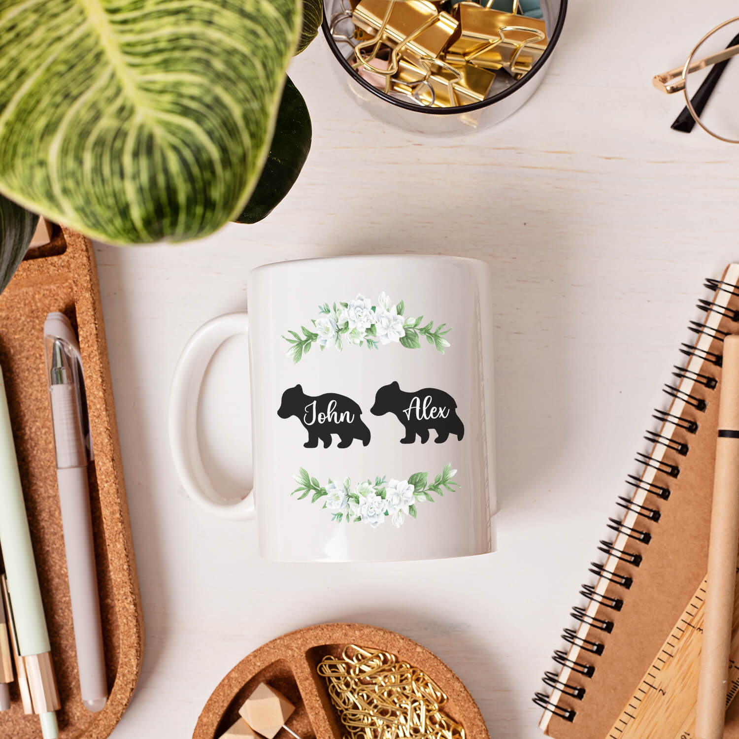 Mama Bear Personalized Mugs, Best Gift Coffee Mug For Mother