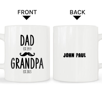 Not only a dad - Personalized Father's Day or Birthday gift for Grandpa or for Dad - Custom Mug - MyMindfulGifts