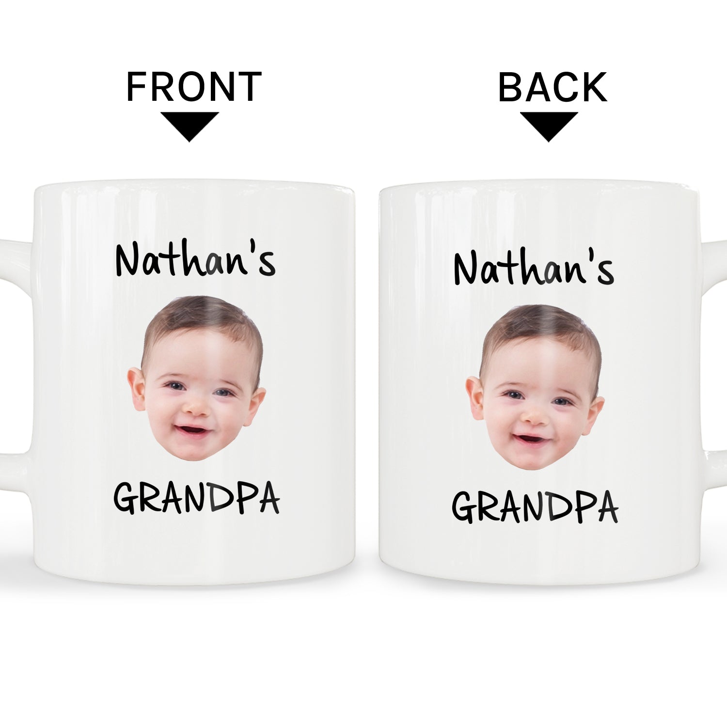 My grandpa - Personalized Father's Day or Birthday gift for Grandpa - Custom Mug - MyMindfulGifts