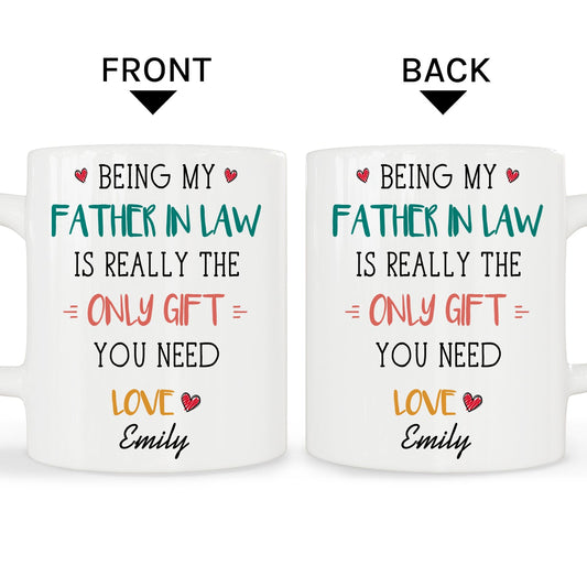 Being My Father In Law - Personalized Father's Day or Birthday gift for Dad from Daughter in law - Custom Mug - MyMindfulGifts