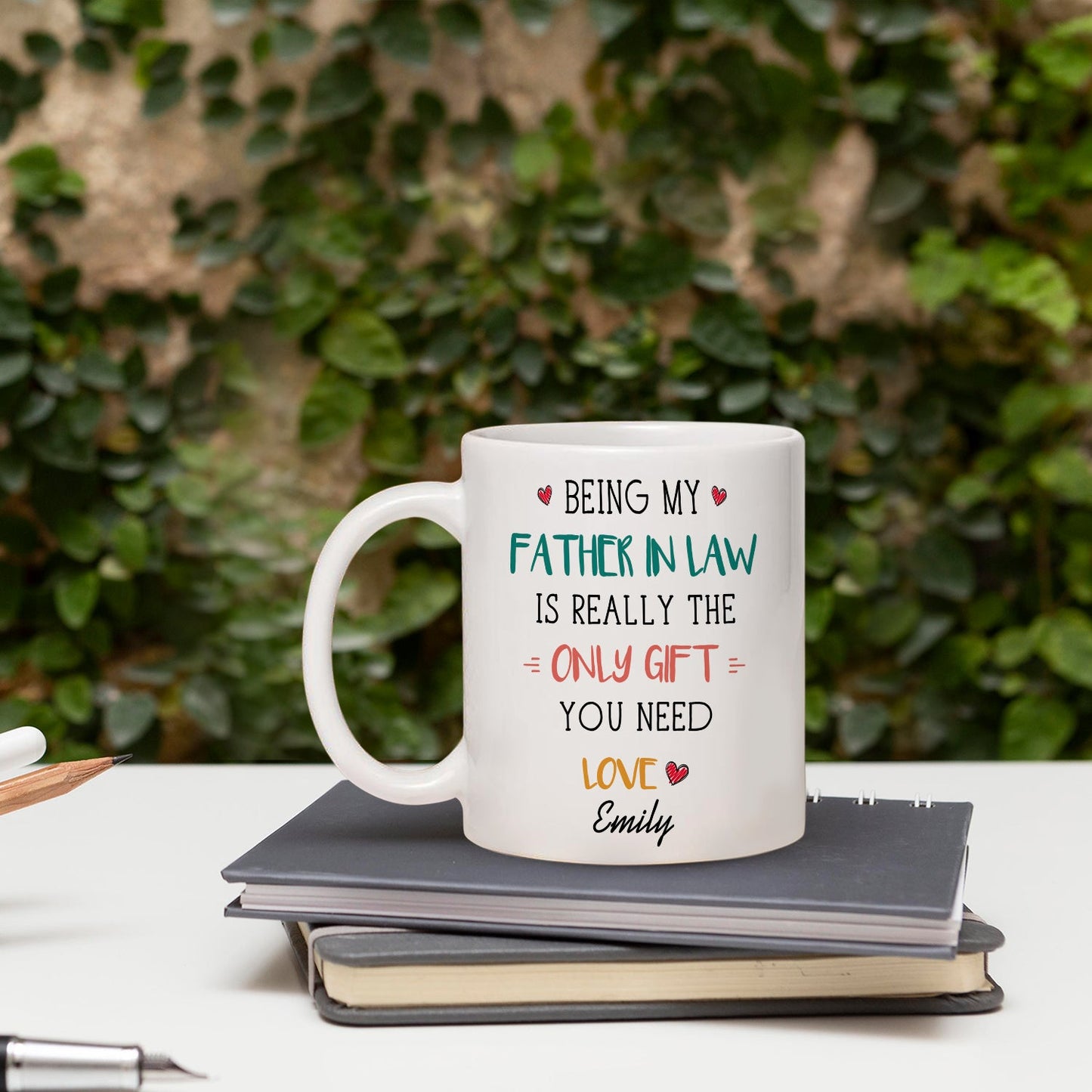 Being My Father In Law - Personalized Father's Day or Birthday gift for Dad from Daughter in law - Custom Mug - MyMindfulGifts
