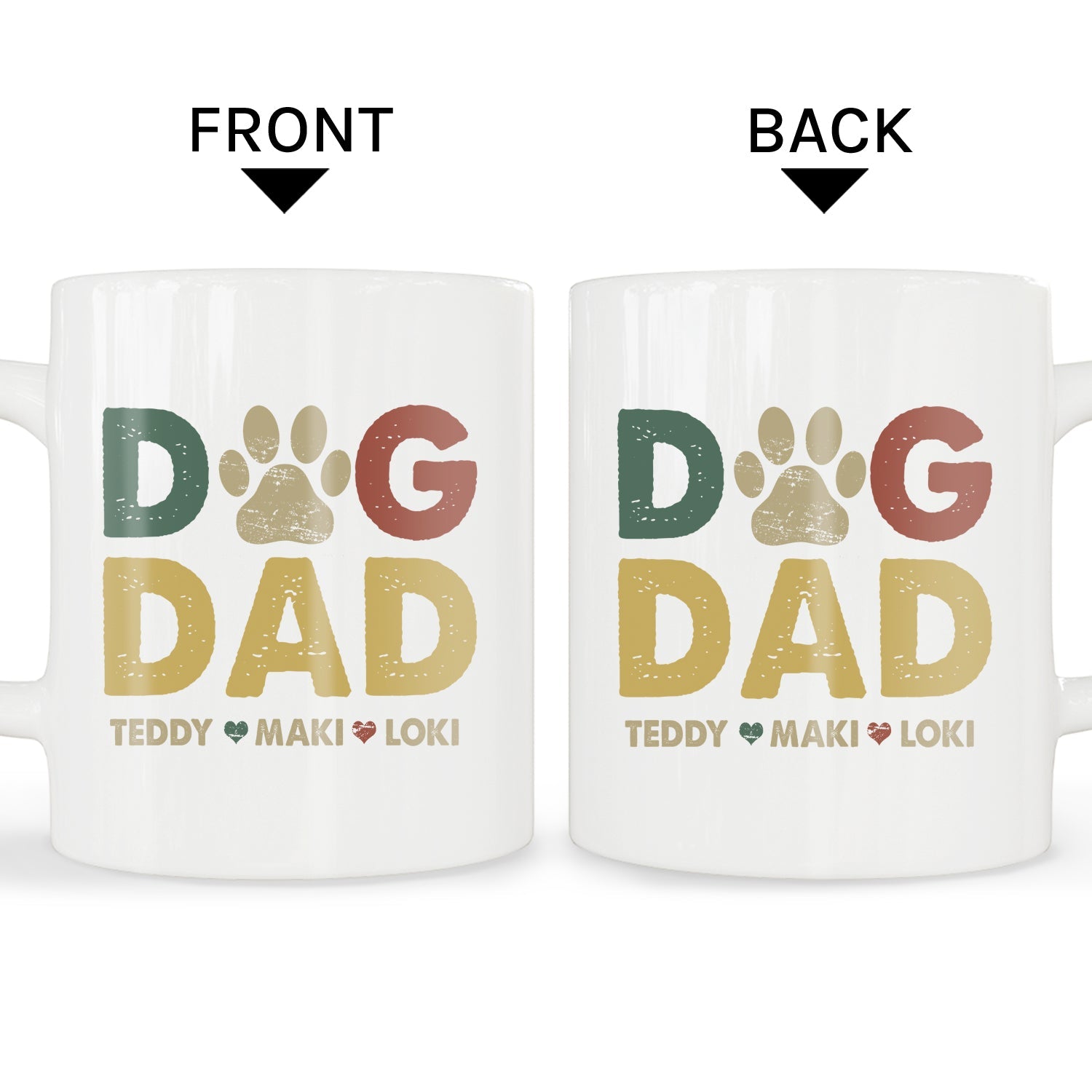 Dog Dad - Personalized Father's Day or Birthday gift for Dog Dad, for Dog Lovers - Custom Mug - MyMindfulGifts