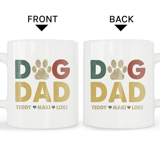 Dog Dad - Personalized Father's Day or Birthday gift for Dog Dad, for Dog Lovers - Custom Mug - MyMindfulGifts