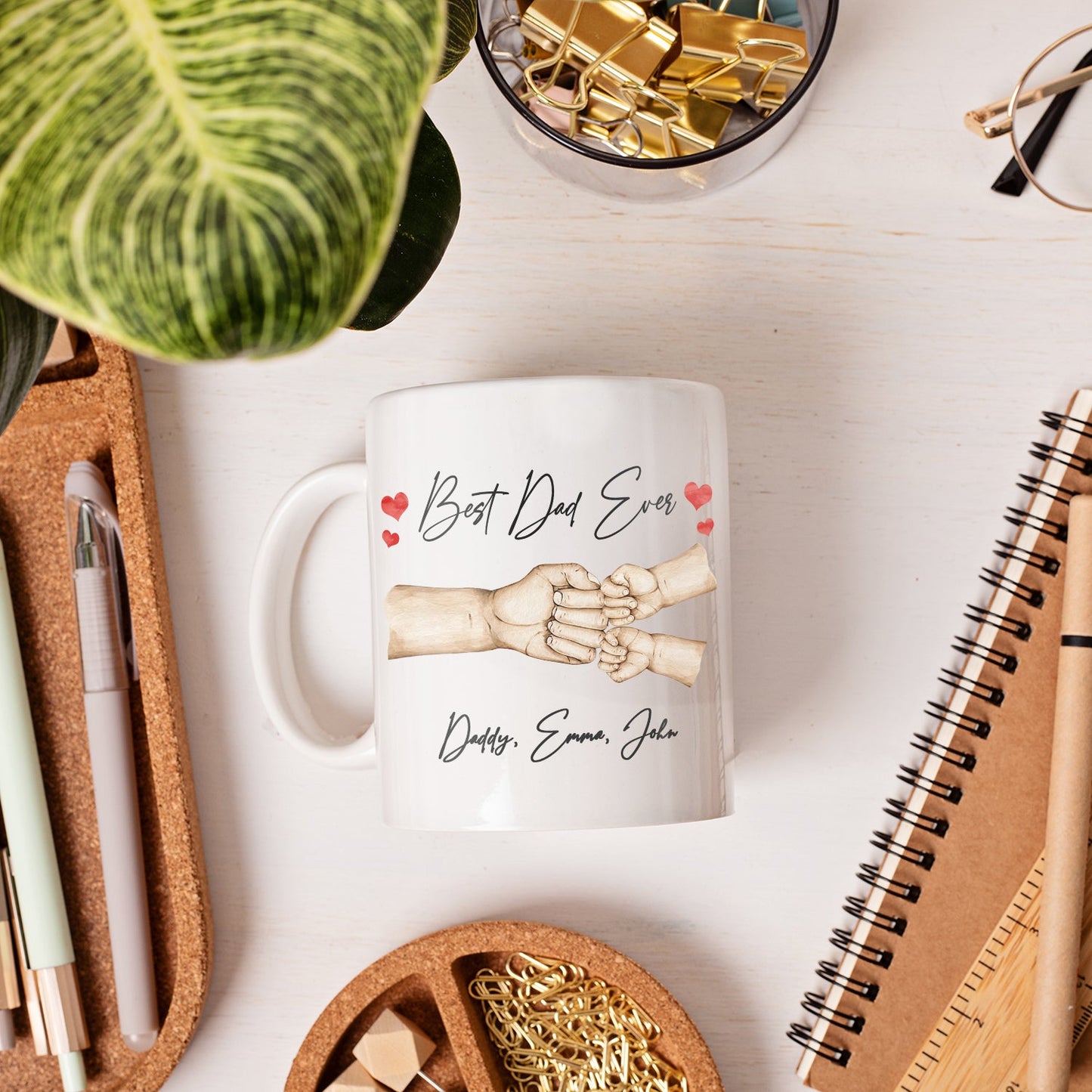 Best Dad ever - Personalized Father's Day gift for Dad - Custom Mug - MyMindfulGifts