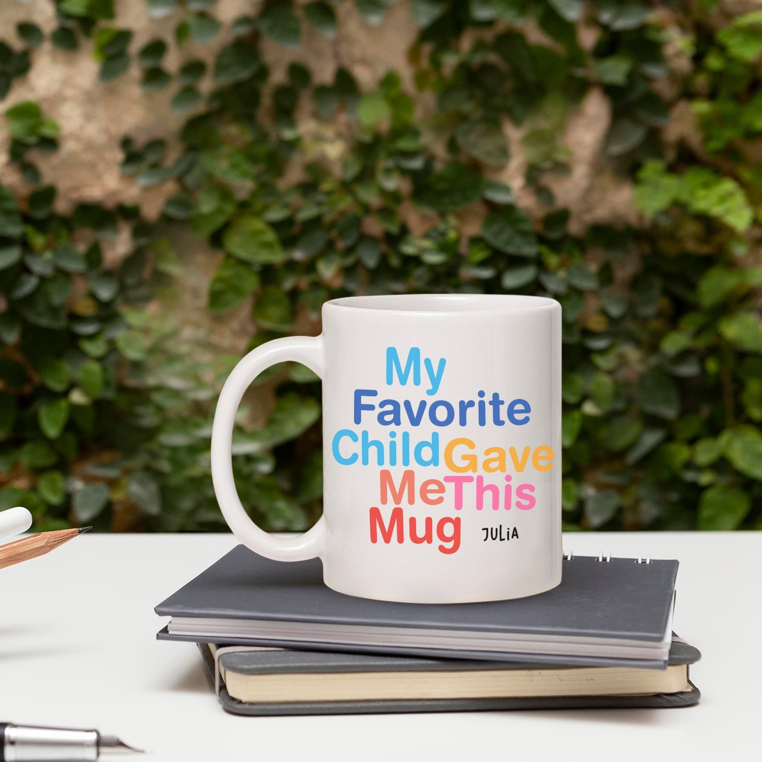 My Favorite Child Gave Mug - Personalized Father's Day or Birthday gift for Dad - Custom Mug - MyMindfulGifts