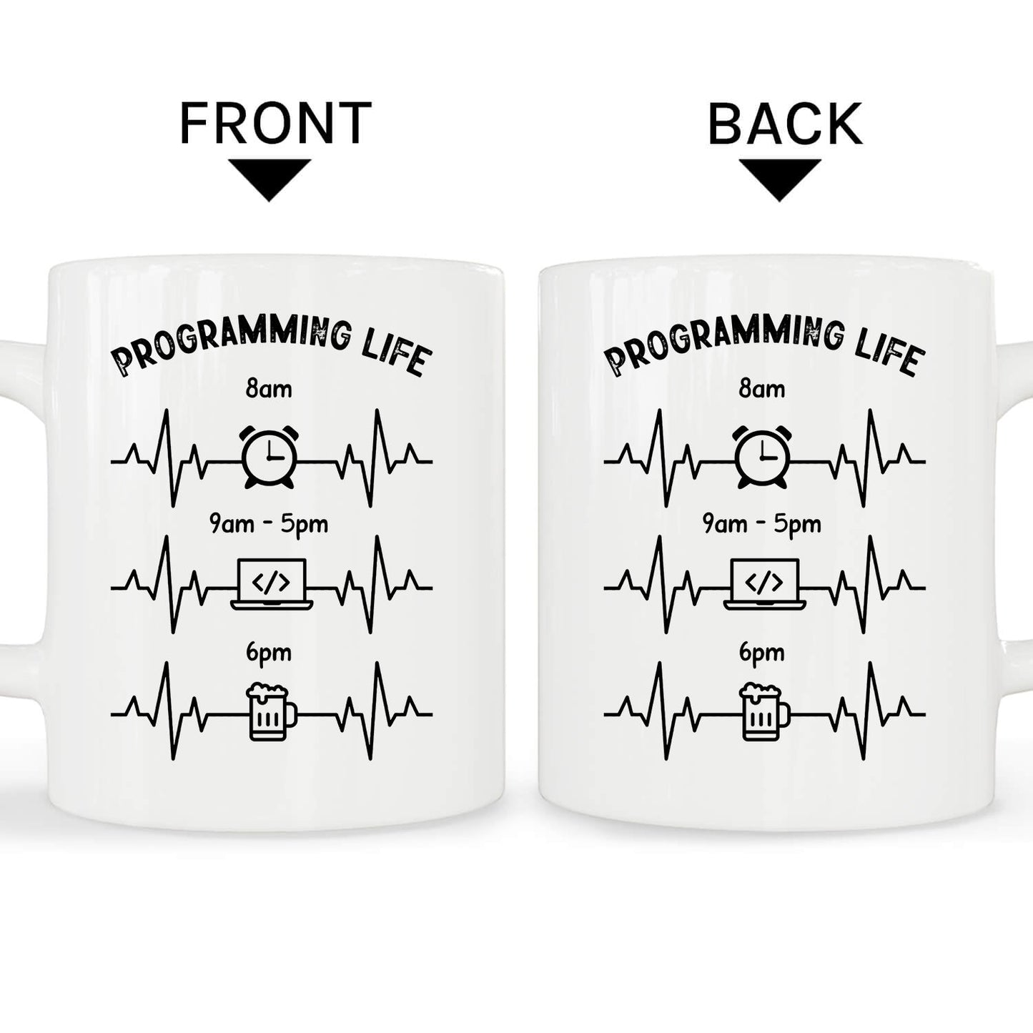 Programing Life - Personalized Birthday gift for Software Engineer - Custom Mug - MyMindfulGifts