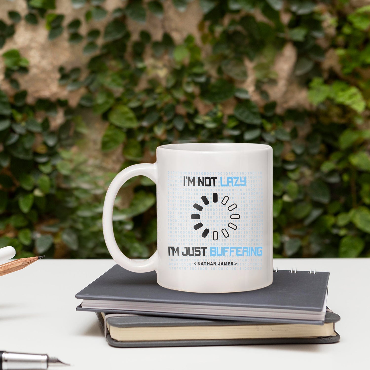 I'm not lazy, I'm just buffering. - Personalized All occasions gift for Software Engineer - Custom Mug - MyMindfulGifts