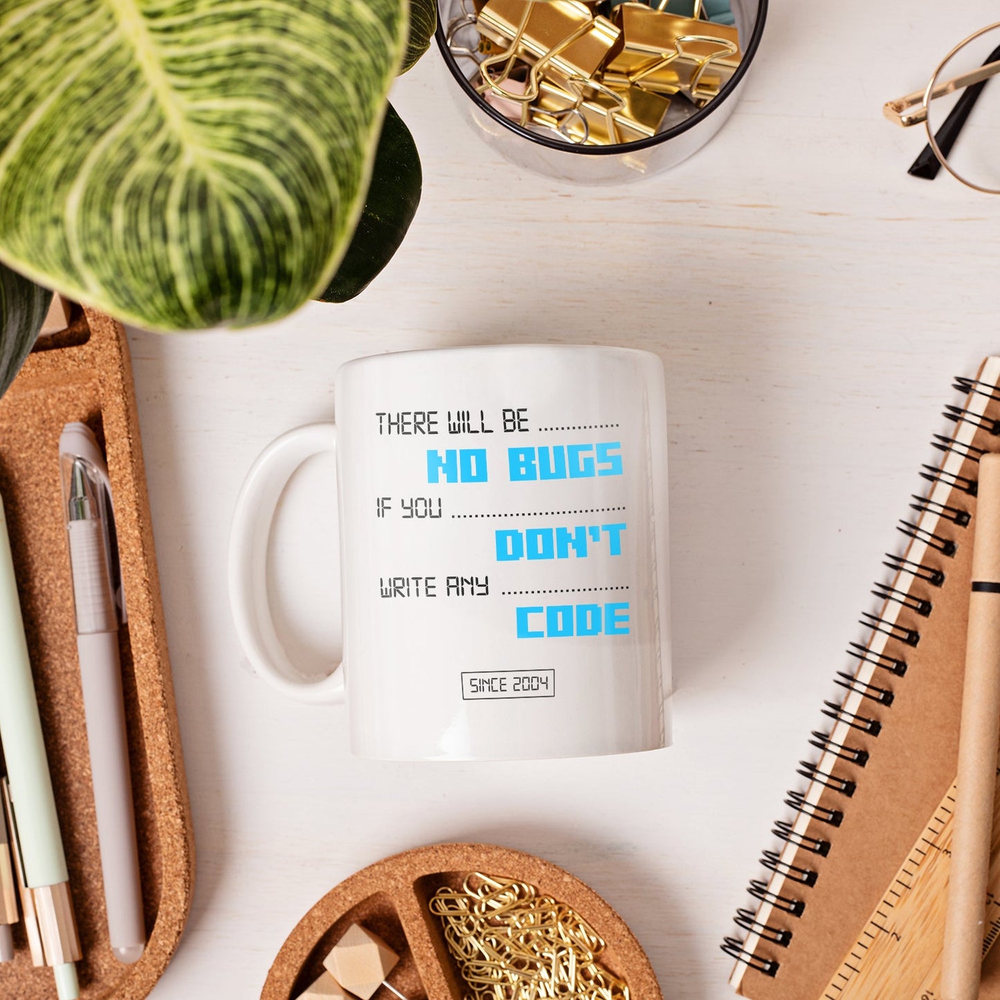 There will be NO BUGS if you DON'T write any CODE - Personalized All occasions gift for Software Engineer - Custom Mug - MyMindfulGifts