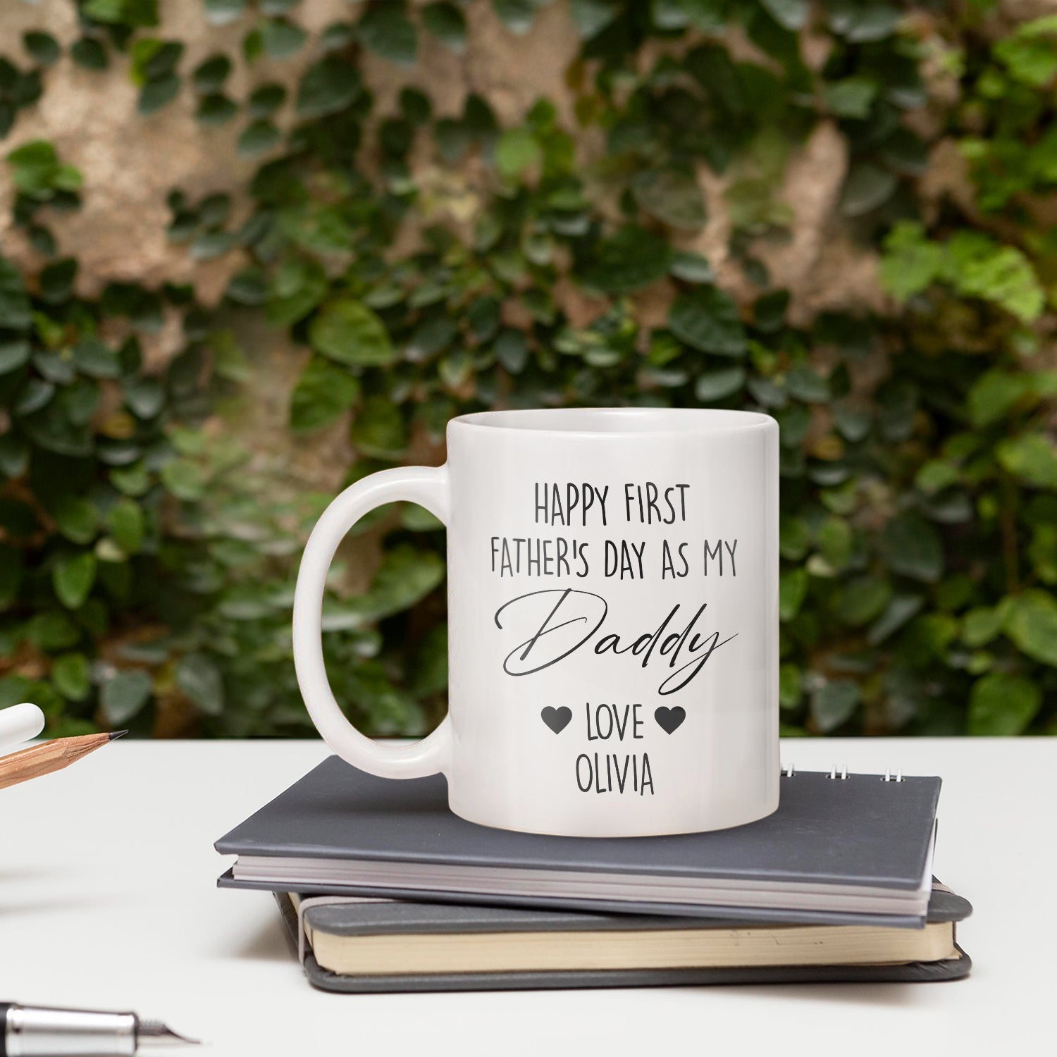 Happy First Father’s Day - Personalized Father's Day gift for New Dad - Custom Mug - MyMindfulGifts