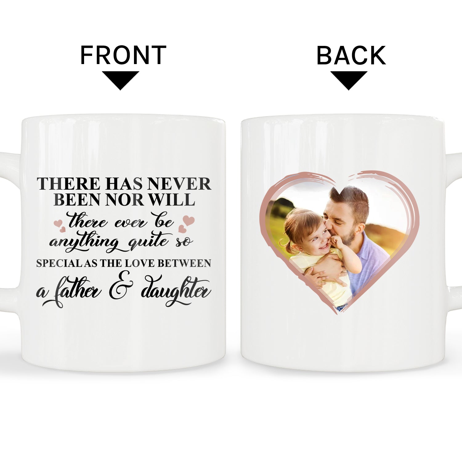 Love Between Father & Daughter - Personalized Father's Day gift for Dad - Custom Mug - MyMindfulGifts