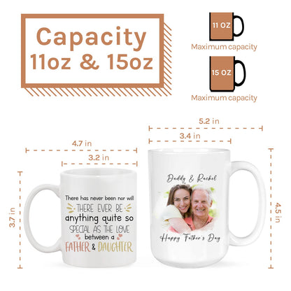 Love Between Father & Daughter - Personalized Father's Day gift for Dad - Custom Mug - MyMindfulGifts