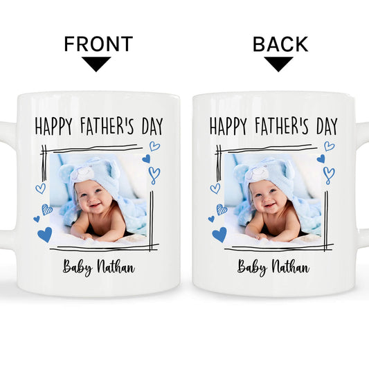 Happy Father’s Day - Personalized Father's Day gift for Grandpa - Custom Mug - MyMindfulGifts