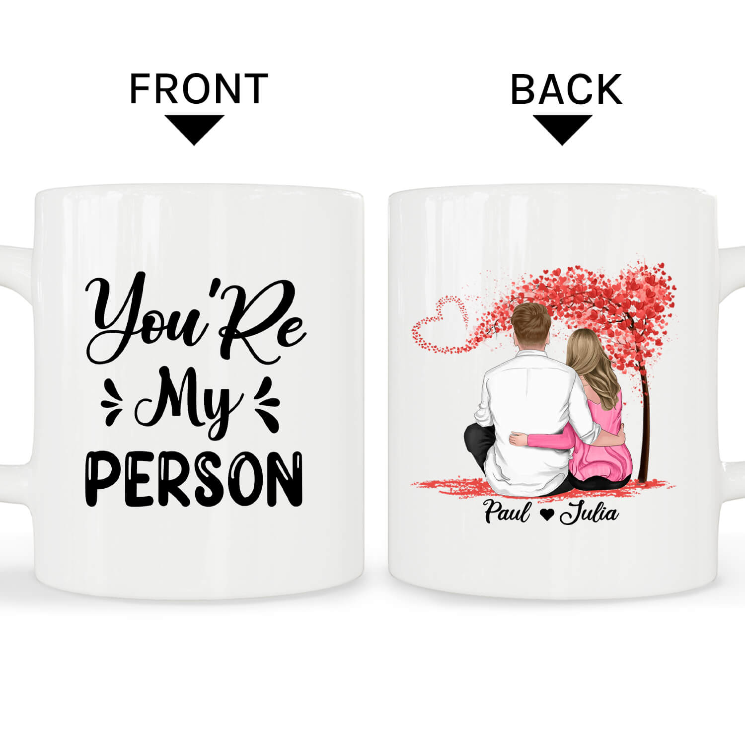 You're my person - Personalized Anniversary day, Valentine's day gift for Husband - Custom Mug - MyMindfulGifts