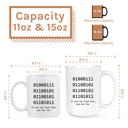 If You Can Read This - Personalized All occasions gift for Software Engineer - Custom Mug - MyMindfulGifts