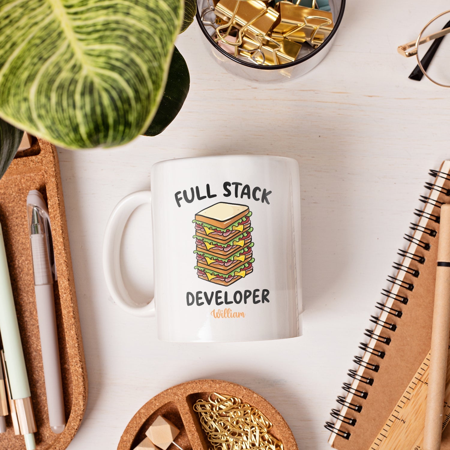 Full Stack Developer - Personalized Birthday gift for Software Engineer - Custom Mug - MyMindfulGifts