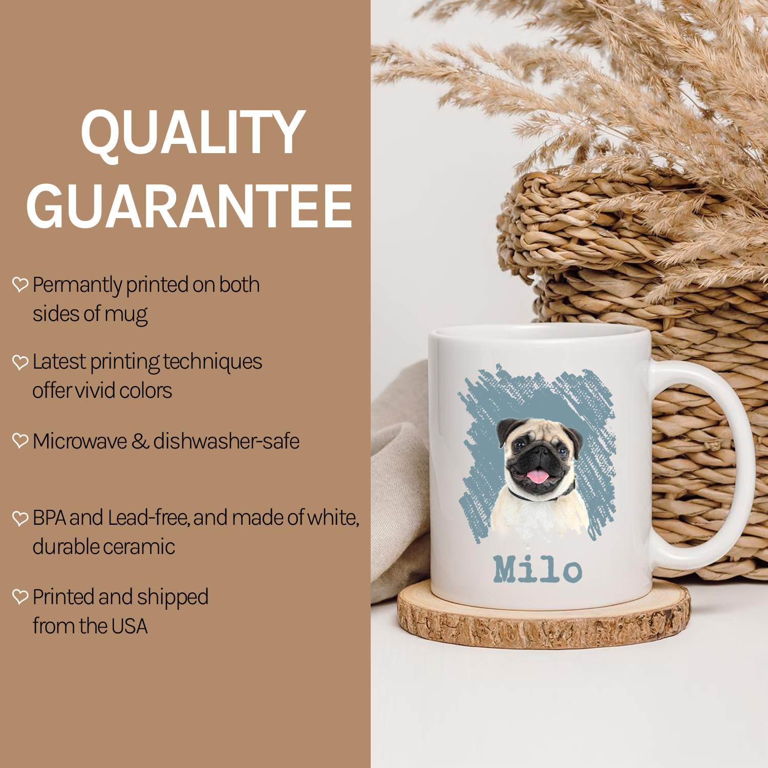 Best Dog Dad Ever - Personalized Father's Day, Birthday or Christmas gift for Dog Dad - Custom Mug - MyMindfulGifts