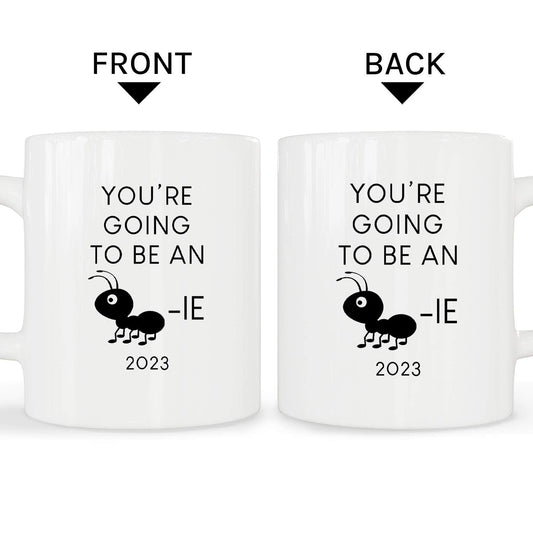 Ant-ie - Personalized Pregnancy Announcement gift for Aunt - Custom Mug - MyMindfulGifts