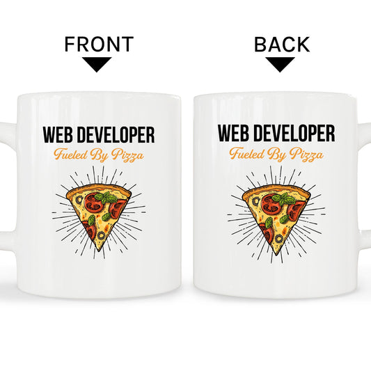Web Developer Fueled By - Personalized Birthday gift For Software Engineer - Custom Mug - MyMindfulGifts